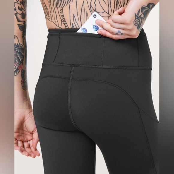 Lululemon Fast & Free 7/8 Tight II, *Nulux 25", Black, W5BJGS, Size 2 - Picture 7 of 16